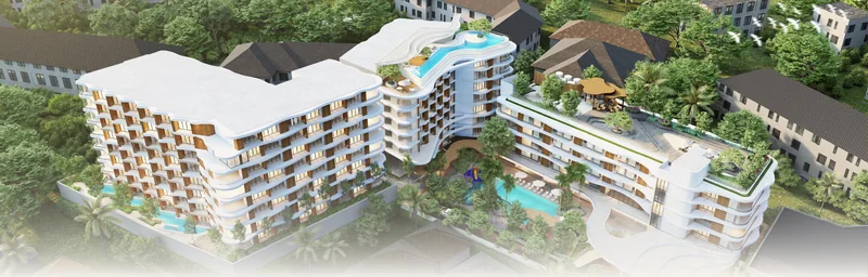 ESM Company Group projects in Karon, aerial rendering