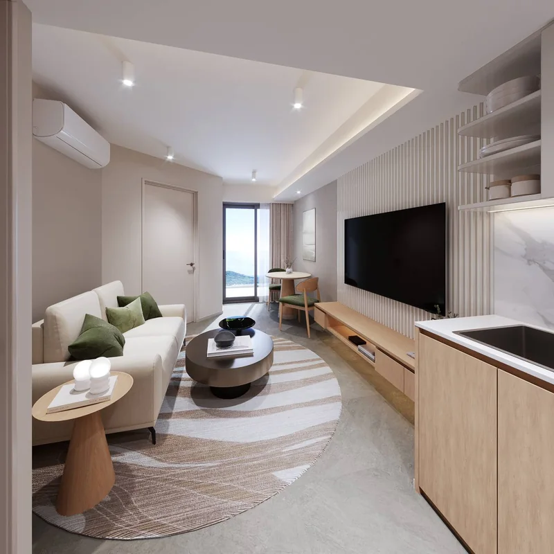 One-bedroom plus living room at Vibe Downtown Karon