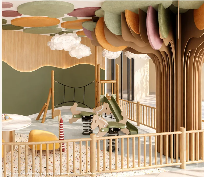 Indoor kids playground at Vibe Downtown Karon