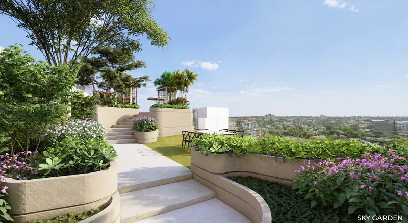 Rooftop garden terrace of Vibe Downtown Karon