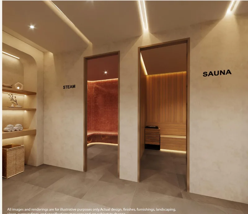 Steam room and sauna at Vibe Downtown Karon